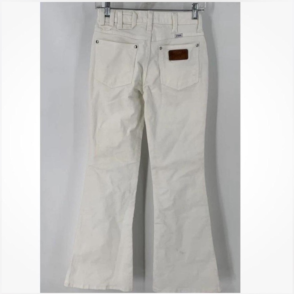 STAUD Women's Cream Flare Jeans